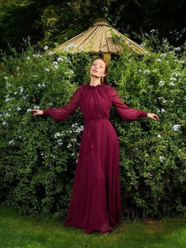 Elsa Dress | Deep Burgundy