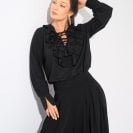 Angelina Blouse Black1