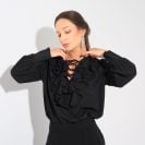 Angelina Blouse Black2