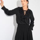 Angelina Blouse Black3