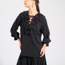 Angelina Blouse Black4
