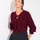 Angelina Blouse Burgundy1