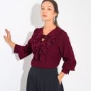Angelina Blouse Burgundy2