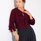 Angelina Blouse Burgundy3