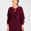 Angelina Blouse Burgundy6