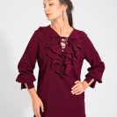 Angelina Blouse Burgundy7