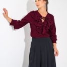 Angelina Blouse Burgundy8