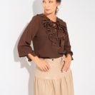 Angelina Blouse Cocoa Brown10