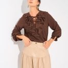 Angelina Blouse Cocoa Brown7