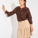 Angelina Blouse Cocoa Brown8