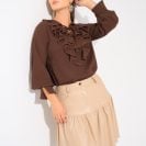 Angelina Blouse Cocoa Brown9