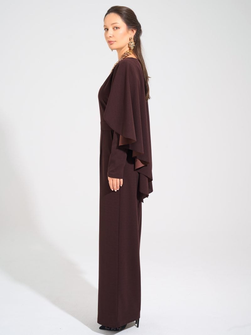 Mia jumpsuit Chocolate Brown1