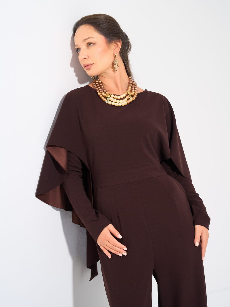 Mia jumpsuit Chocolate Brown2