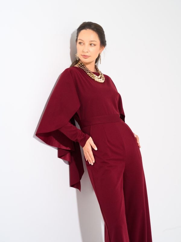 Mia Jumpsuit | Dark Red