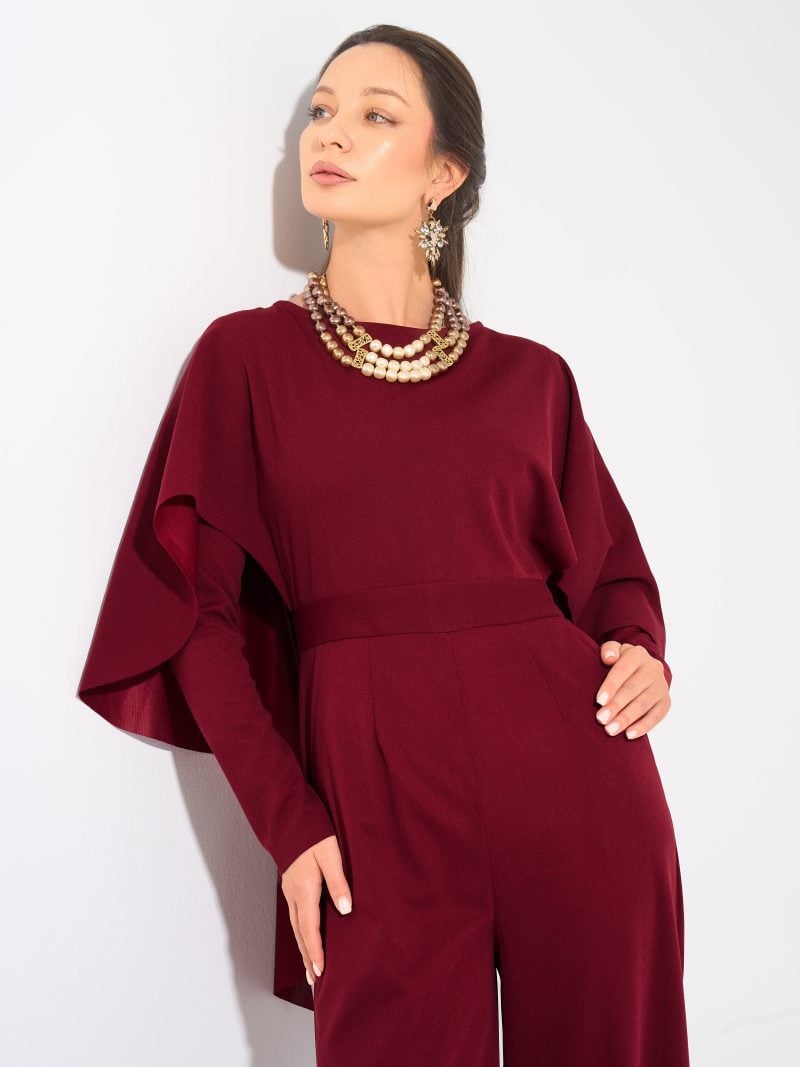 Mia jumpsuit Dark Red2